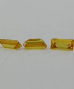 Loose Straight Baguette Citrine CZ Gemstone Cubic Zirconia November Birthstone Group