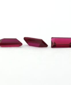 Loose Straight Baguette Garnet CZ Gemstone Cubic Zirconia January Birthstone Group