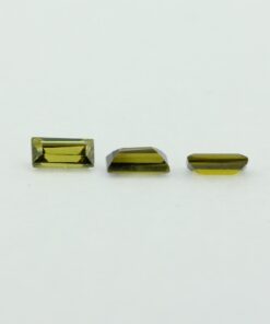 Loose Straight Baguette Peridot CZ Gemstone Cubic Zirconia August Birthstone Group