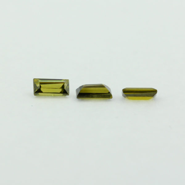 Loose Straight Baguette Peridot CZ Gemstone Cubic Zirconia August Birthstone Group