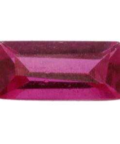 Loose Straight Baguette Ruby CZ Gemstone Cubic Zirconia July Birthstone