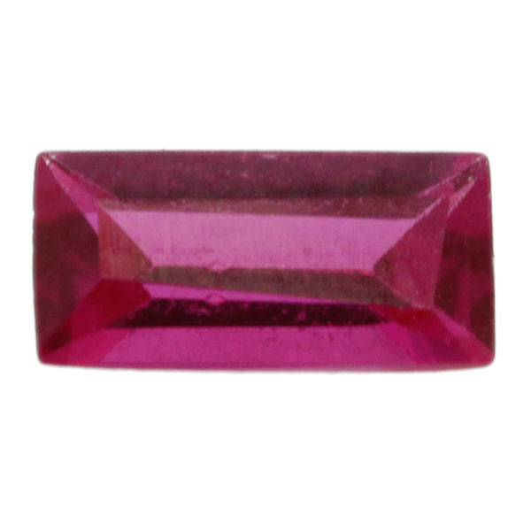 Loose Straight Baguette Ruby CZ Gemstone Cubic Zirconia July Birthstone