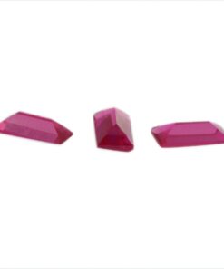 Loose Straight Baguette Ruby CZ Gemstone Cubic Zirconia July Birthstone Group