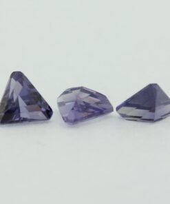 Loose Triangle Cut Alexandrite CZ Gemstone Cubic Zirconia June Birthstone Group