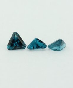 Loose Triangle Cut Blue Zircon CZ Gemstone Cubic Zirconia December Birthstone Group