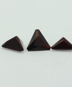 Loose Triangle Cut Garnet CZ Gemstone Cubic Zirconia January Birthstone Group 8