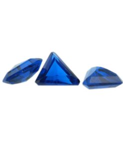 Loose Triangle Cut Sapphire CZ Gemstone Cubic Zirconia September Birthstone Group