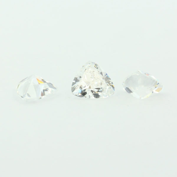 Loose Trillion Cut Clear CZ Gemstone Cubic Zirconia April Birthstone Group