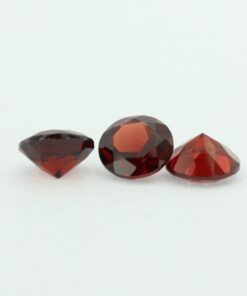 Loose Round Cut Genuine Natural Garnet Gemstone Semi Precious January Birthstone Group