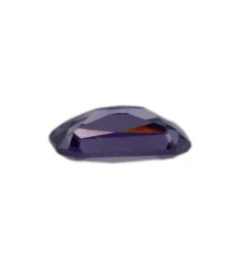 Loose Emerald Cut Amethyst CZ Gemstone Cubic Zirconia February Birthstone Down 5