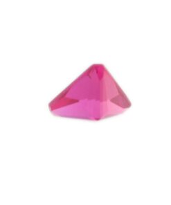 Loose Triangle Cut Ruby CZ Gemstone Cubic Zirconia July Birthstone Back 4