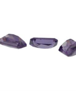 Loose Emerald Cut Amethyst CZ Gemstone Cubic Zirconia February Birthstone Group 5