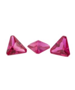 Loose Triangle Cut Ruby CZ Gemstone Cubic Zirconia July Birthstone Group 4