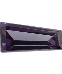 Loose Tapered Baguette Amethyst CZ Gemstone Cubic Zirconia February Birthstone