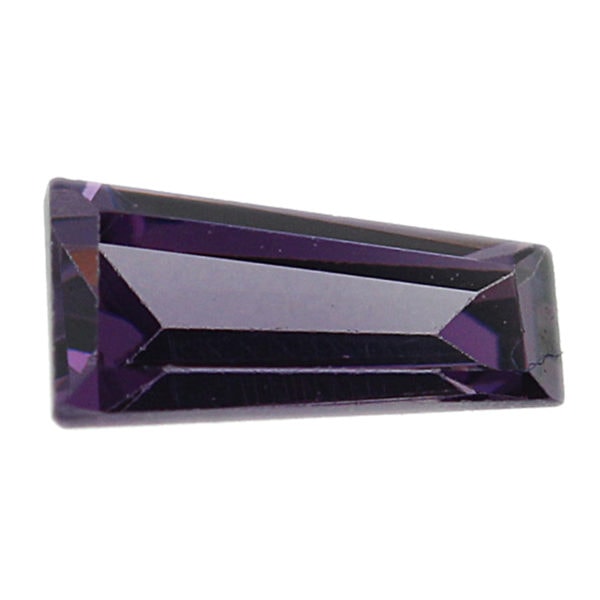 Loose Tapered Baguette Amethyst CZ Gemstone Cubic Zirconia February Birthstone