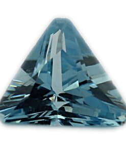 Loose Triangle Cut Aquamarine CZ Gemstone Cubic Zirconia March Birthstone