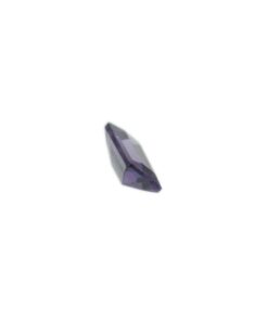 Loose Straight Baguette Amethyst CZ Gemstone Cubic Zirconia February Birthstone Side