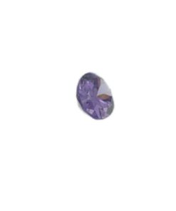 Loose Oval Cut Amethyst CZ Gemstone Cubic Zirconia February Birthstone Side Small