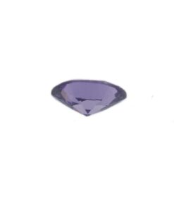 Loose Oval Cut Amethyst CZ Gemstone Cubic Zirconia February Birthstone Back Small