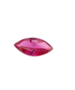 Loose Marquise Cut Ruby CZ Gemstone Cubic Zirconia July Birthstone Front 7MM