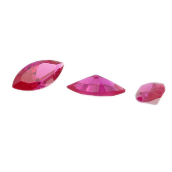 Loose Marquise Cut Ruby CZ Gemstone Cubic Zirconia July Birthstone Group 7MM