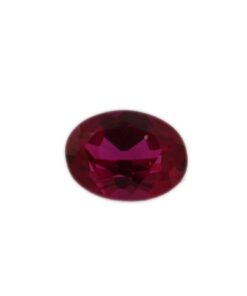 Loose Oval Cut Ruby CZ Gemstone Cubic Zirconia July Birthstone Front