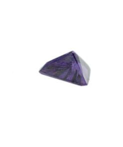 Loose Triangle Cut Amethyst CZ Gemstone Cubic Zirconia February Birthstone Down