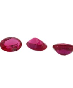 Loose Oval Cut Ruby CZ Gemstone Cubic Zirconia July Birthstone Group