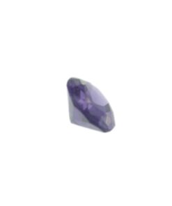 Loose Oval Cut Amethyst CZ Gemstone Cubic Zirconia February Birthstone Side