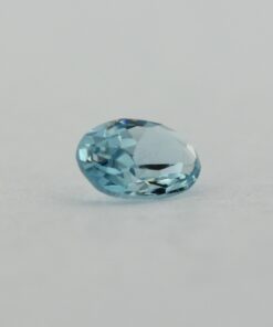 Loose Oval Cut Aquamarine CZ Gemstone Cubic Zirconia March Birthstone Back Small