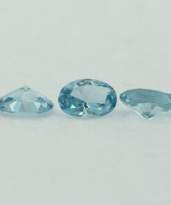 Loose Oval Cut Aquamarine CZ Gemstone Cubic Zirconia March Birthstone Group Small