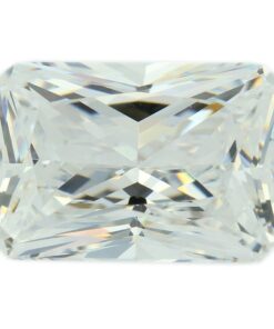 Loose Emerald Cut White CZ Gemstone Cubic Zirconia April Birthstone