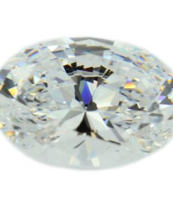 Loose Oval Cut White CZ Gemstone Cubic Zirconia April Birthstone