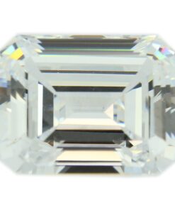 Loose Step Emerald Cut White CZ Gemstone Cubic Zirconia April Birthstone