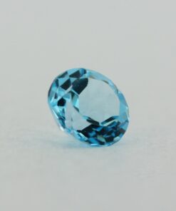 Loose Round Cut Genuine Natural Blue Topaz Gemstone Semi Precious November Birthstone Side M