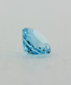 Loose Round Cut Genuine Natural Blue Topaz Gemstone Semi Precious November Birthstone Back M