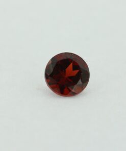 Loose Round Cut Genuine Natural Garnet Gemstone Semi Precious January Birthstone Front Sm