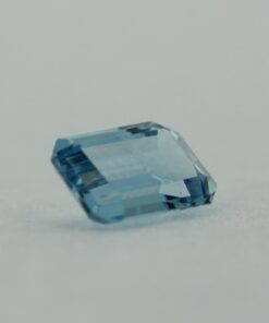 Loose Emerald Cut Aquamarine CZ Gemstone Cubic Zirconia March Birthstone Side 5