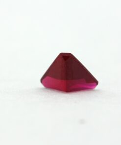 Loose Triangle Cut Garnet CZ Gemstone Cubic Zirconia January Birthstone Back