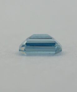 Loose Emerald Cut Aquamarine CZ Gemstone Cubic Zirconia March Birthstone Down 5