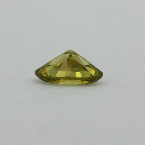 Loose Oval Cut Peridot CZ Gemstone Cubic Zirconia August Birthstone Down Small