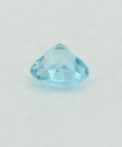 Loose Round Cut Genuine Natural Blue Topaz Gemstone Semi Precious November Birthstone Down S