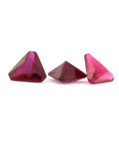 Loose Triangle Cut Garnet CZ Gemstone Cubic Zirconia January Birthstone Group