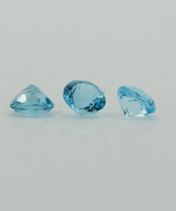 Loose Round Cut Genuine Natural Blue Topaz Gemstone Semi Precious November Birthstone Group S