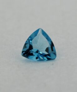 Loose Trillion Cut Genuine Natural Blue Topaz Gemstone Semi Precious November Birthstone Front