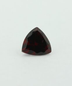 Loose Trillion Cut Genuine Natural Garnet Gemstone Semi Precious January Birthstone Front