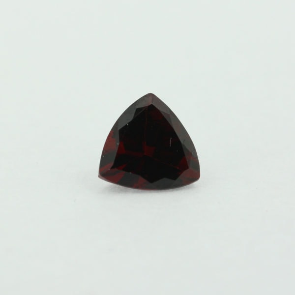 Loose Trillion Cut Genuine Natural Garnet Gemstone Semi Precious January Birthstone Front