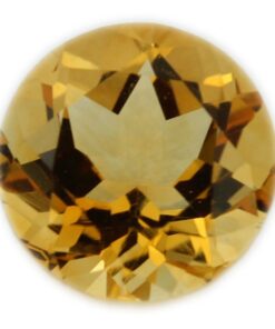 Loose Round Cut Genuine Natural Citrine Gemstone Semi Precious November Birthstone