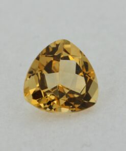 Loose Trillion Cut Genuine Natural Citrine Gemstone Semi Precious November Birthstone Front