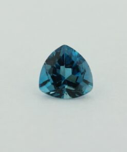 Loose Trillion Cut Genuine Natural Blue Zircon Gemstone Semi Precious December Birthstone Front